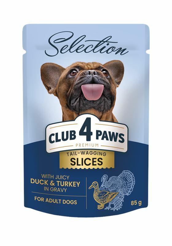 Club 4 Paws indyk, kaczka adult 85 g
