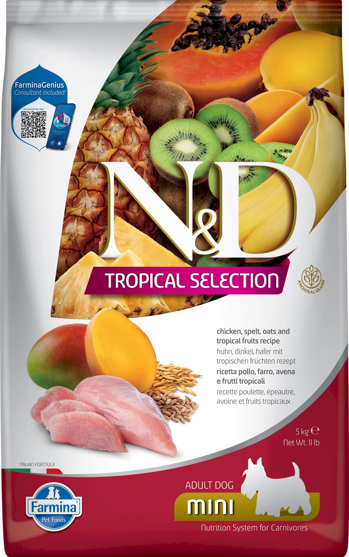 Farmina N&D Tropical Selection kurczak adult małe rasy 5 kg