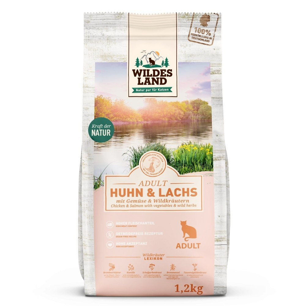 Wildes Land Classic kurczak, łosoś adult 1,2 kg