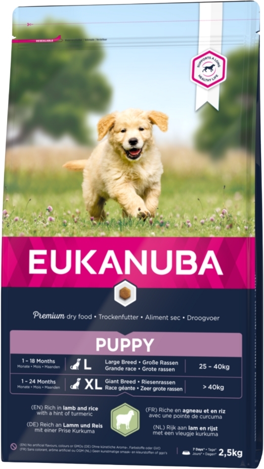 Eukanuba jagnięcina z ryżem puppy duże rasy 2,5 kg