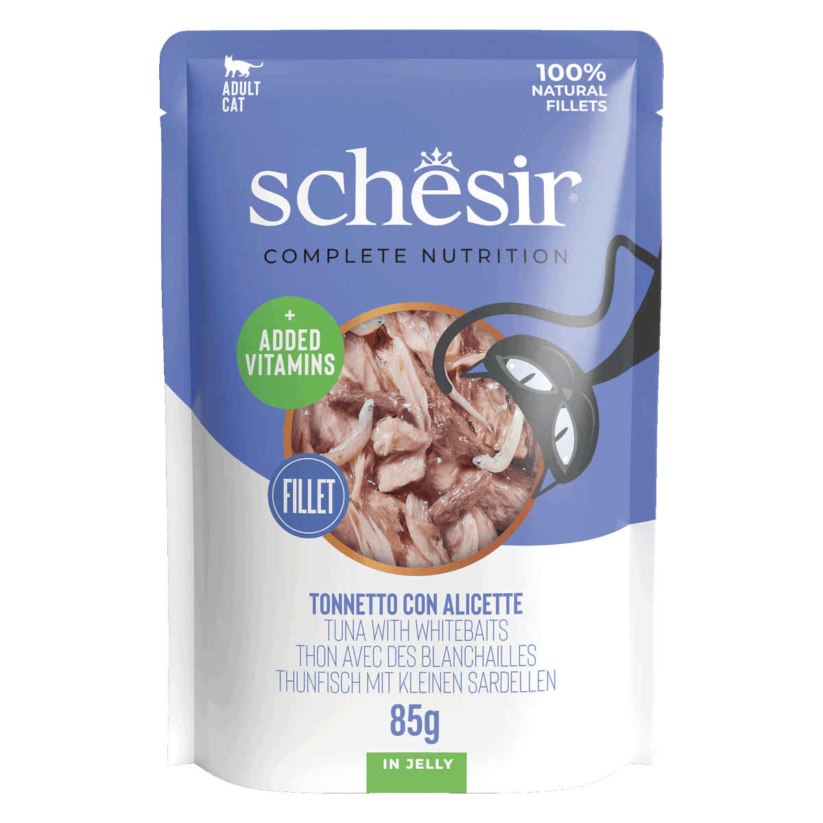 Schesir C&B sardela, tuńczyk w galaretce adult 85 g