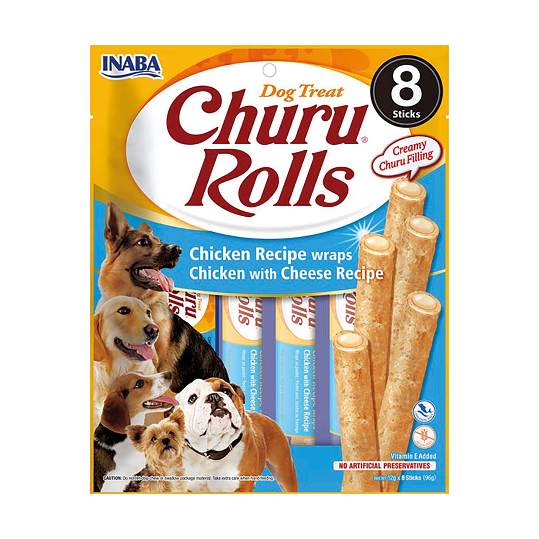 Inaba Churu Rolls kurczak, ser 96 g × 4