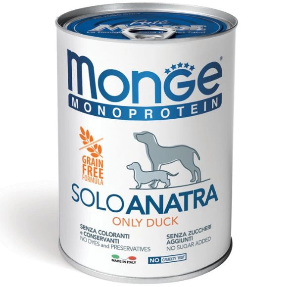 Monge Dog Solo kaczka adult 400 g