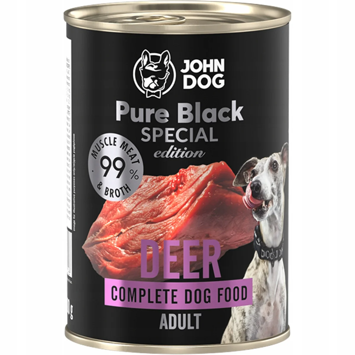 John Dog Pure Black Special Edition jeleń adult 400 g