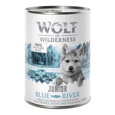 Wolf of Wilderness Little Wolf Of Wilderness kurczak, łosoś junior 400 g × 12