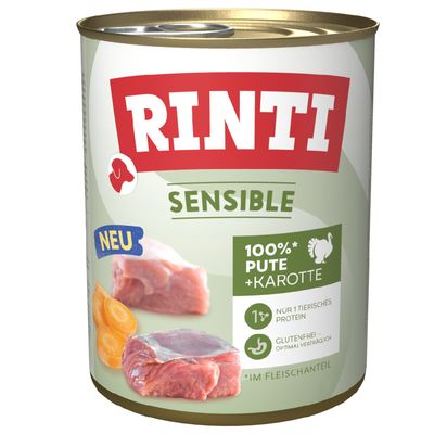 Rinti Sensible indyk z marchewką adult 800 g × 24