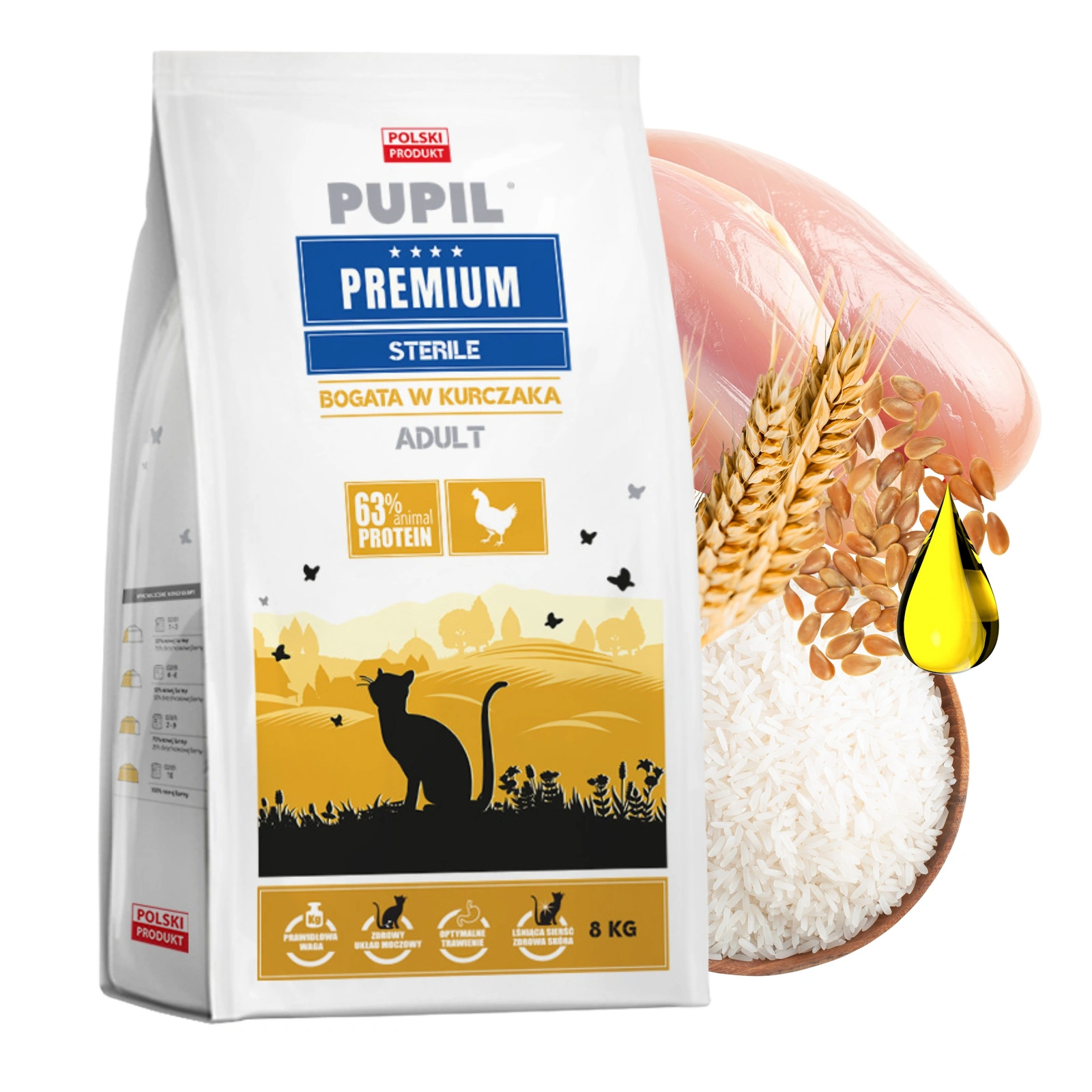 Pupil Premium Sterilised kurczak adult 8 kg