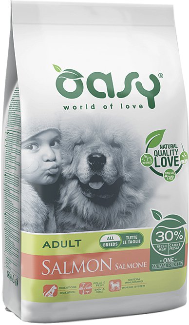 Oasy One Animal Protein łosoś adult średnie rasy, duże rasy 12 kg