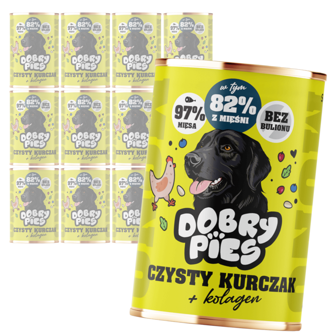 Dobry Pies Mono kurczak adult 400 g × 12