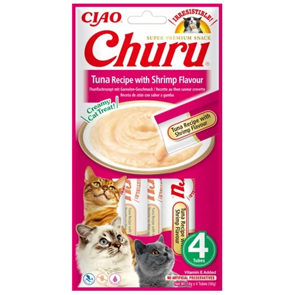 Inaba Churu tuńczyk z krewetką 14 g × 4
