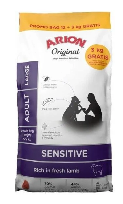Arion Original Sensitive jagnięcina z ryżem adult duże rasy 15 kg