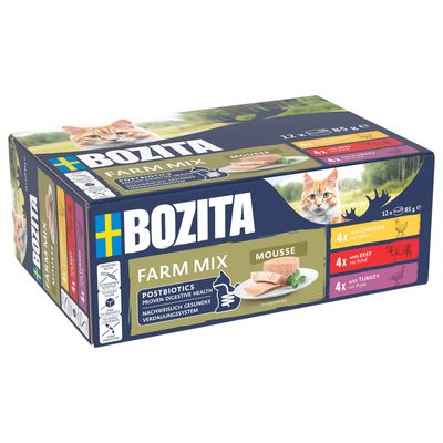 Bozita Mousse mix smaków pasztet adult 85 g × 12