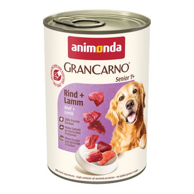 Animonda GranCarno wołowina, jagnięcina senior 400 g × 24