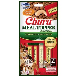 Inaba Meal Topper kurczak, wołowina adult 14 g × 4