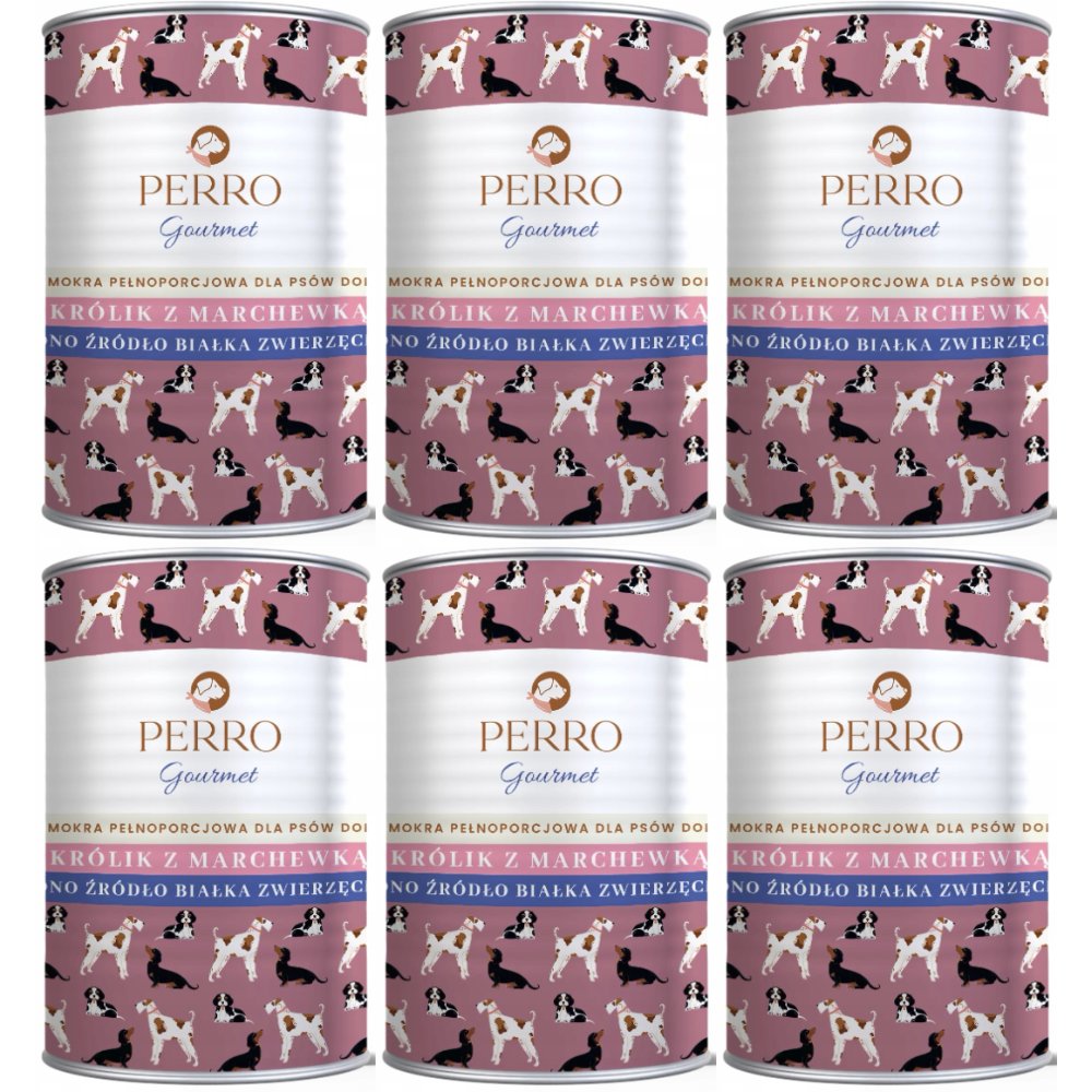 Perro królik 400 g × 6