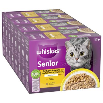 Whiskas mix smaków w sosie senior 85 g × 48