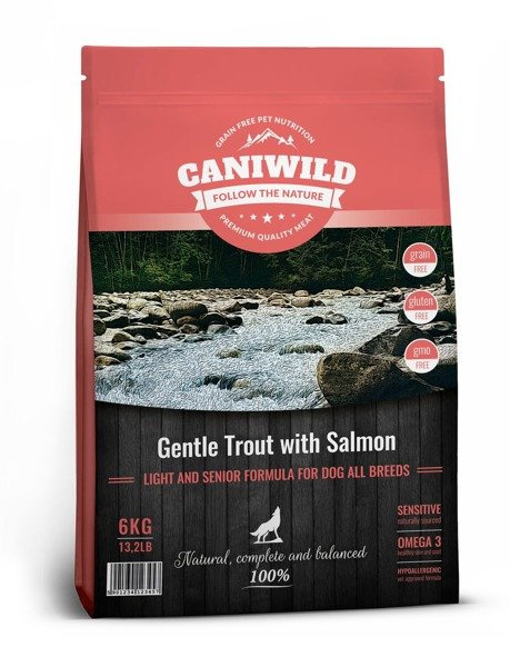 Caniwild Responsibly Sourced pstrąg, łosoś senior 6 kg