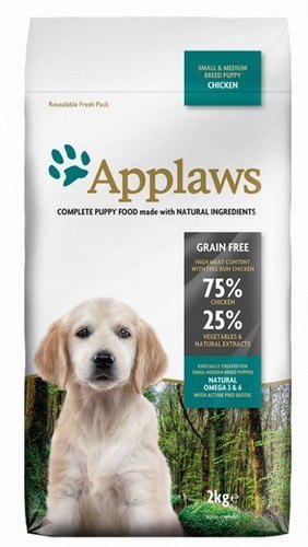 Applaws kurczak junior małe rasy, średnie rasy 2 kg