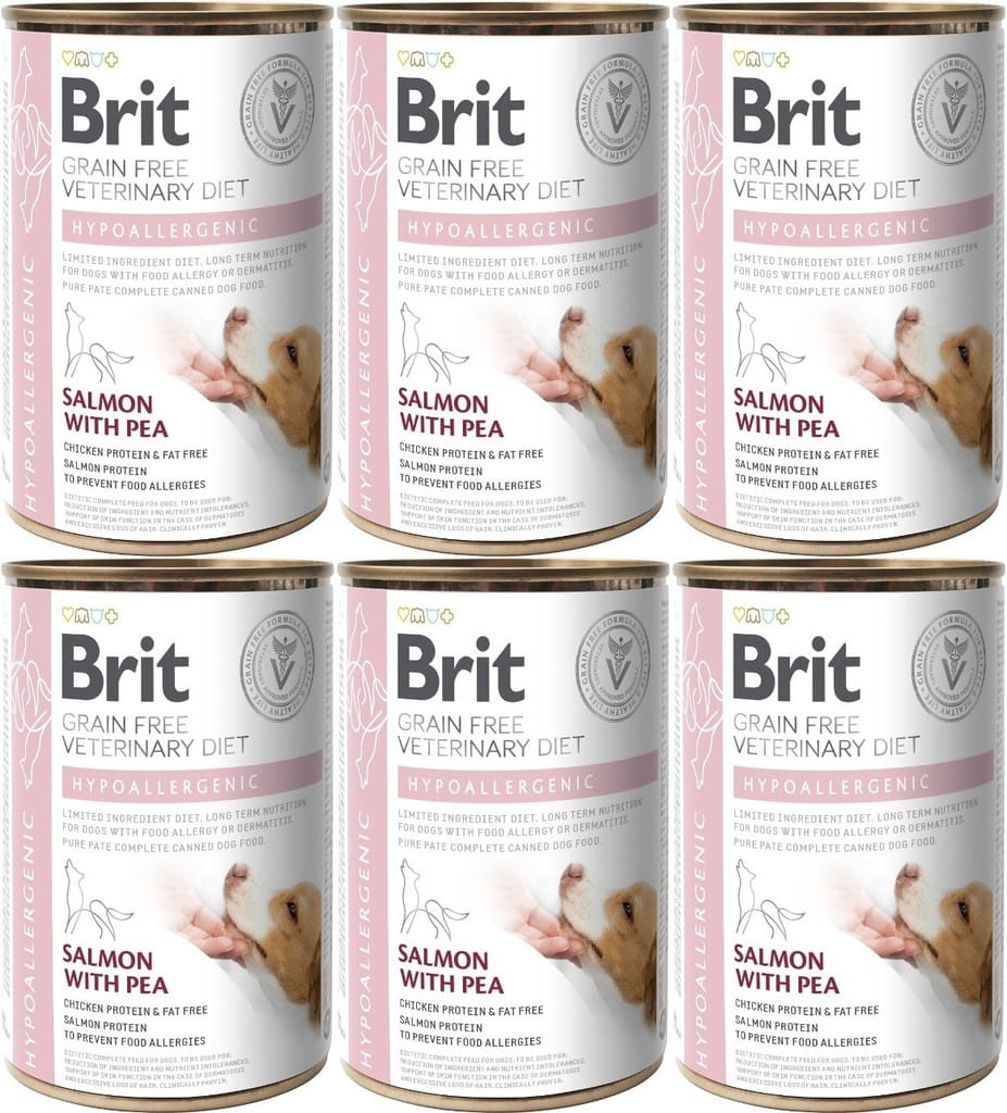 Brit Veterinary Diet łosoś adult 400 g × 6