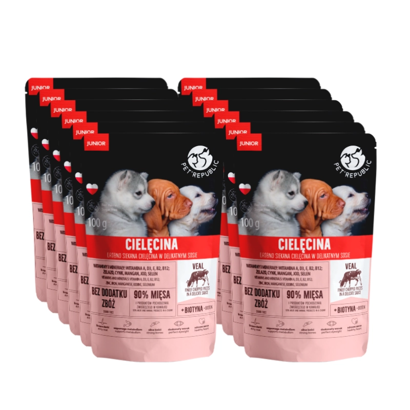 Pet Republic Frendi cielęcina junior 100 g × 12