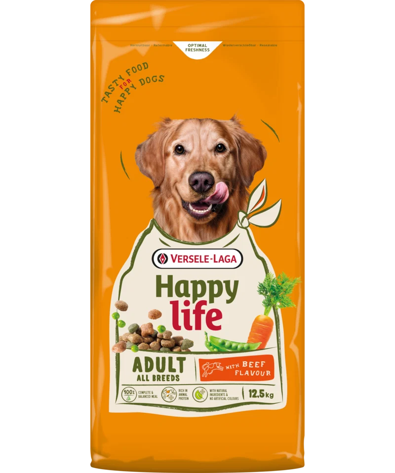 Versele-Laga Happy Life wołowina adult 12,5 kg