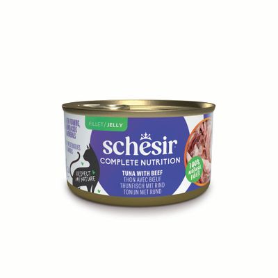 Schesir Complete Nutrition tuńczyk, wołowina w galaretce adult 85 g × 6