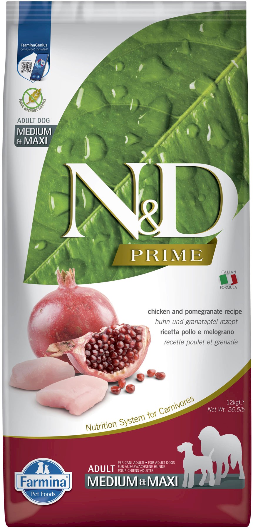 Farmina N&D Prime kurczak adult średnie rasy, duże rasy 12 kg