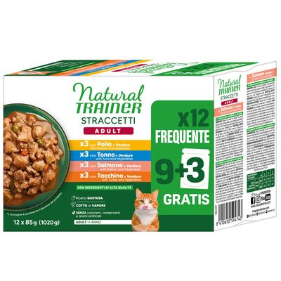 Trainer Straccetti mix smaków w sosie adult 85 g × 12