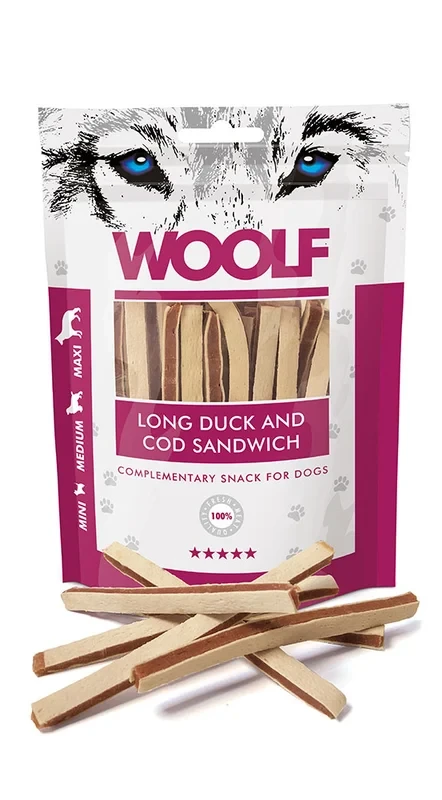 Woolf Long kaczka, dorsz 100 g