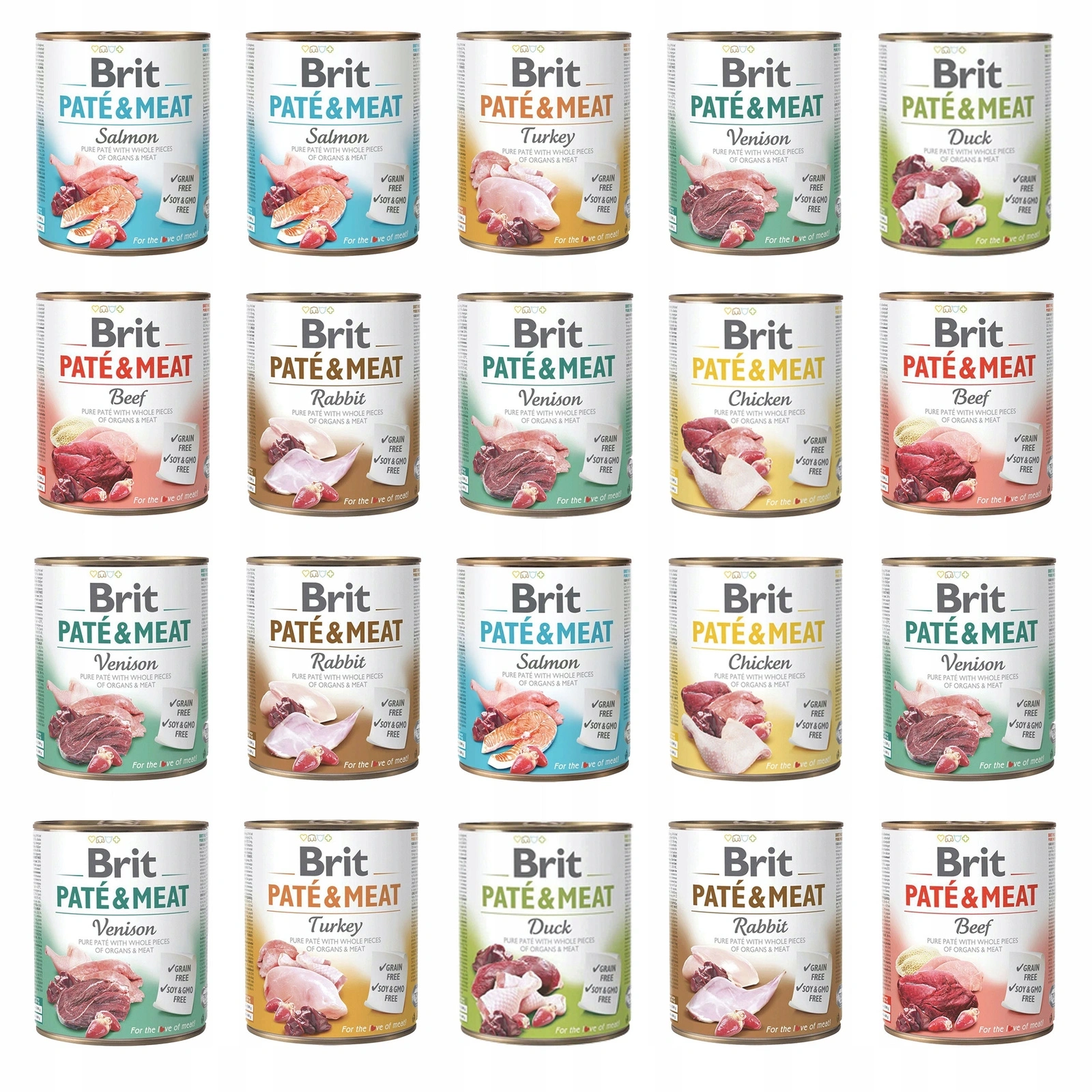 Brit Pate & Meat 800 g × 20