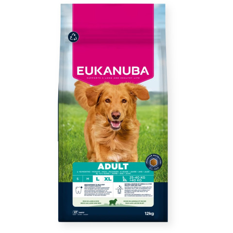 Eukanuba jagnięcina z ryżem adult duże rasy 12 kg