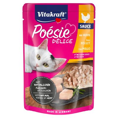 Vitakraft Poésie Délice kurczak w sosie 85 g × 23