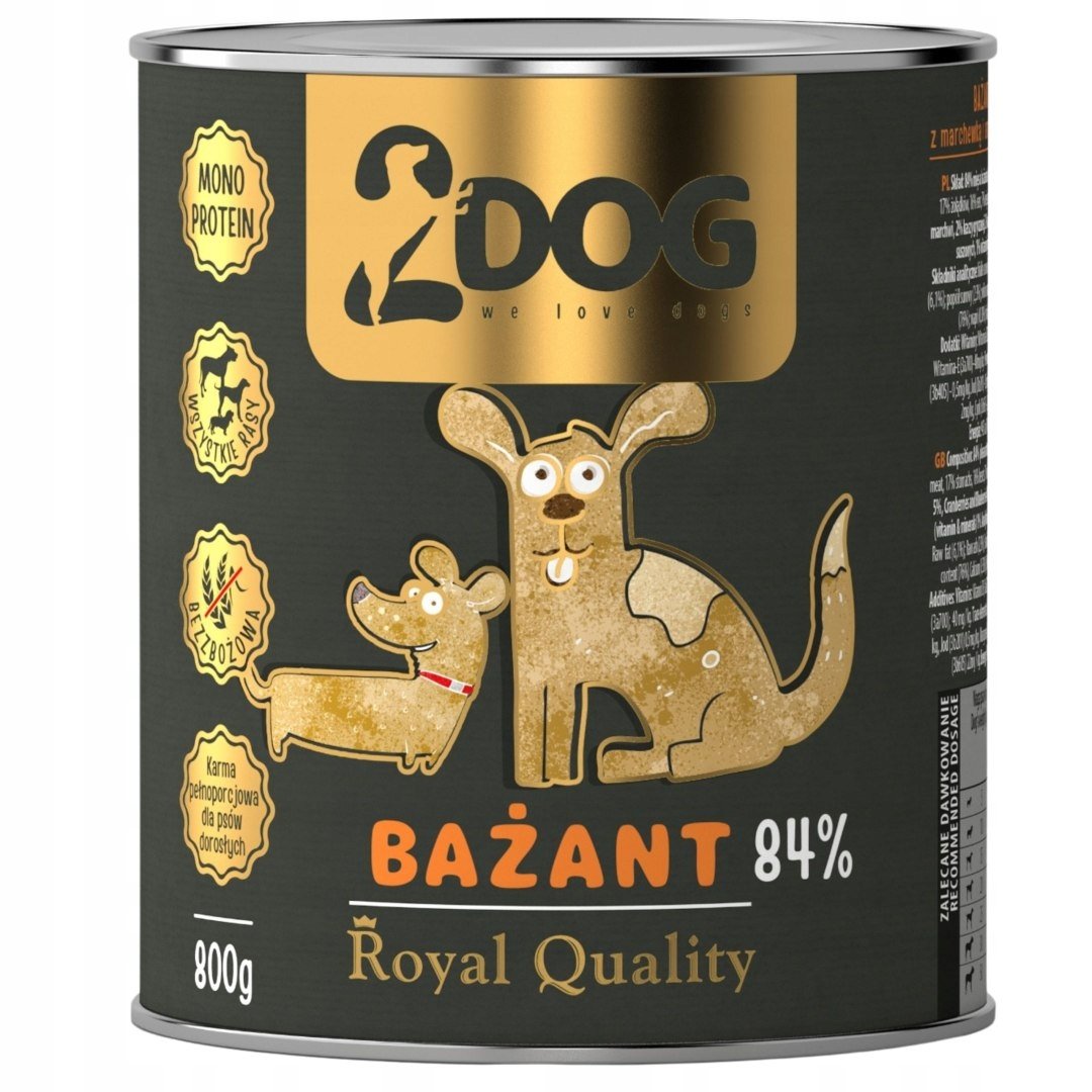 2Dog Royal Quality bażant 800 g