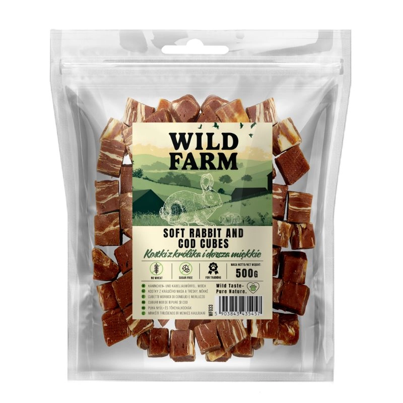 Wild Farm dorsz, królik 500 g