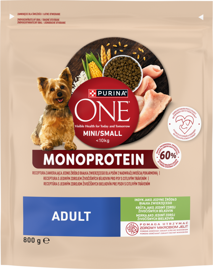 Purina Purina ONE indyk adult małe rasy 800 g