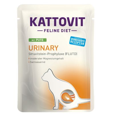 Kattovit Feline Diet Urinary indyk w sosie adult 85 g × 12