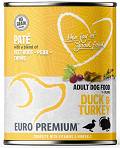 Euro Premium Pate indyk, kaczka adult 400 g