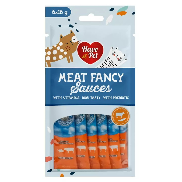 Comfy Appetit wołowina, łosoś w sosie 16 g × 6