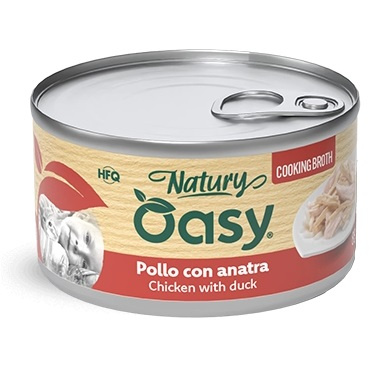 Oasy Natury Cooking Broth kaczka, kurczak w bulionie adult 85 g