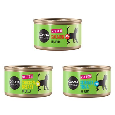 Cosma Original Indoor mix smaków w galaretce kitten 85 g × 6