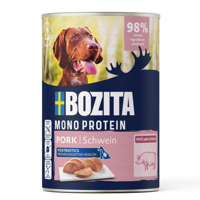 Bozita Dog Pate wieprzowina 400 g × 6