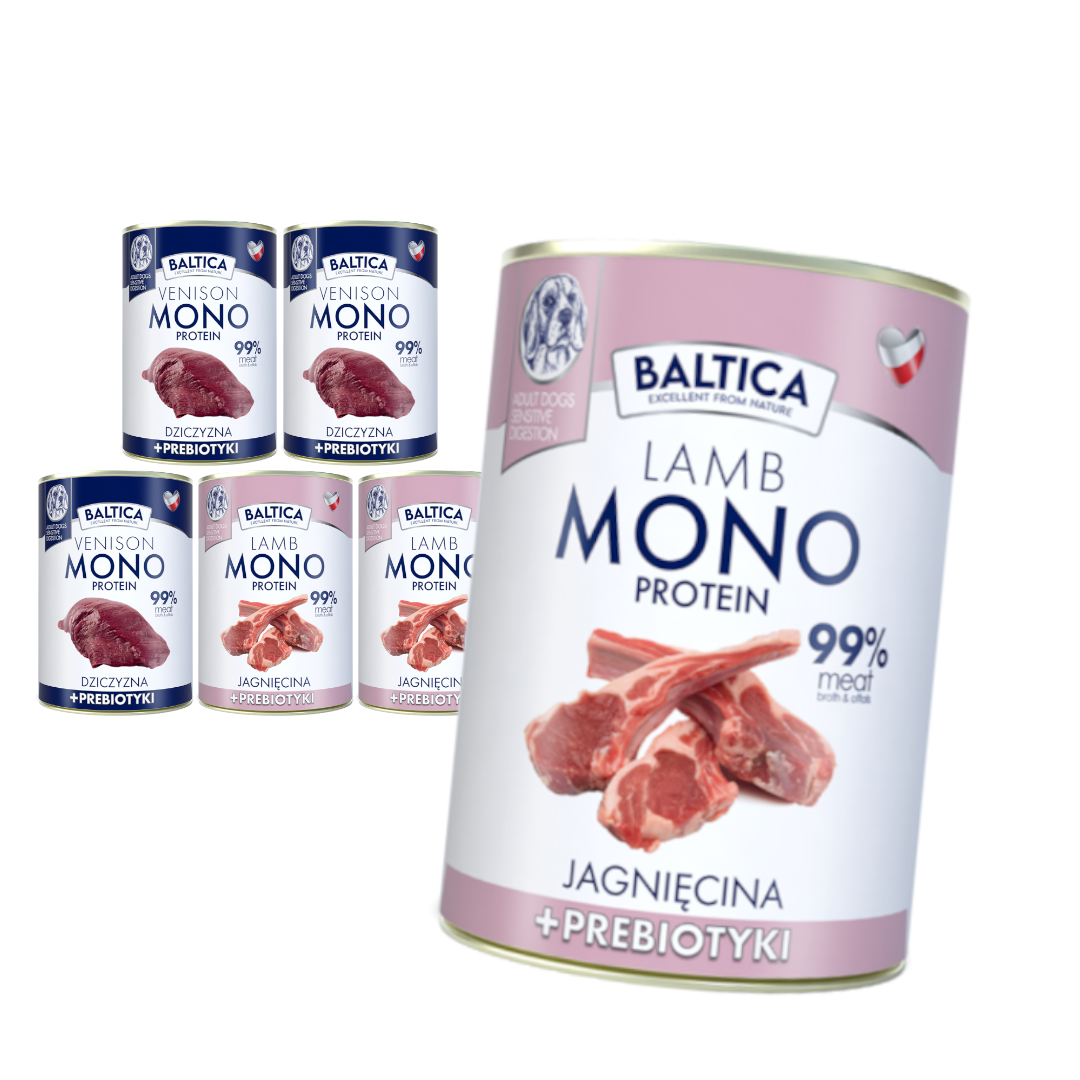 Baltica Monoprotein dziczyzna, jagnięcina 400 g × 6