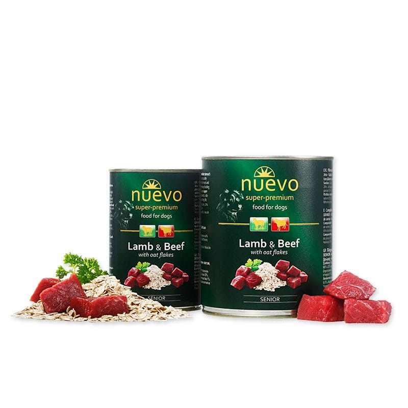 Nuevo jagnięcina, wołowina z owsem senior 800 g