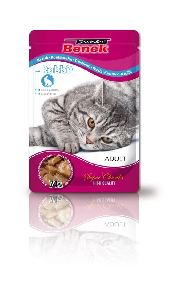 Super Beno królik kawałki adult 100 g