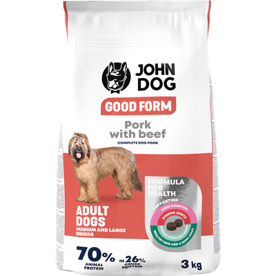 John Dog wieprzowina, wołowina 3 kg