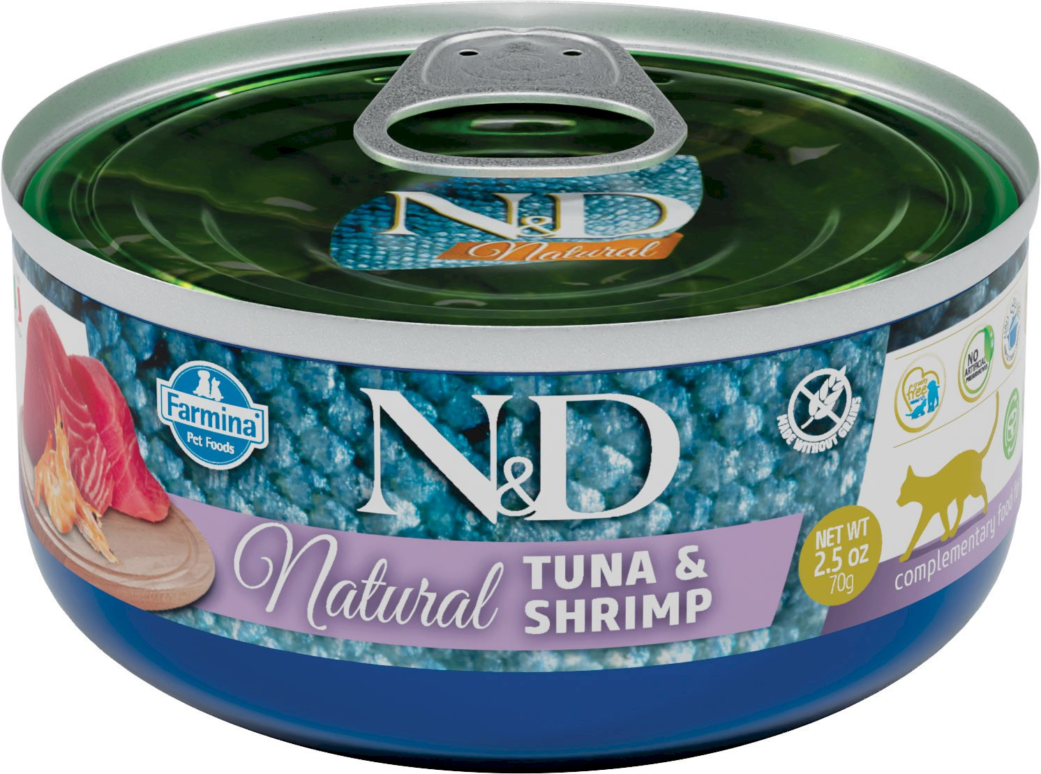 Farmina N&D Natural tuńczyk, krewetki w bulionie adult 70 g