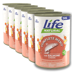 Life Dog Natural łosoś 400 g × 6