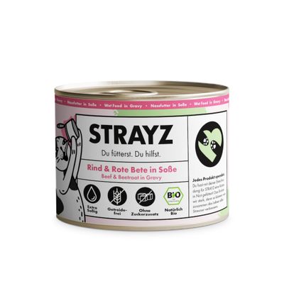 STRAYZ wołowina z burakiem czerwonym w sosie 200 g × 6