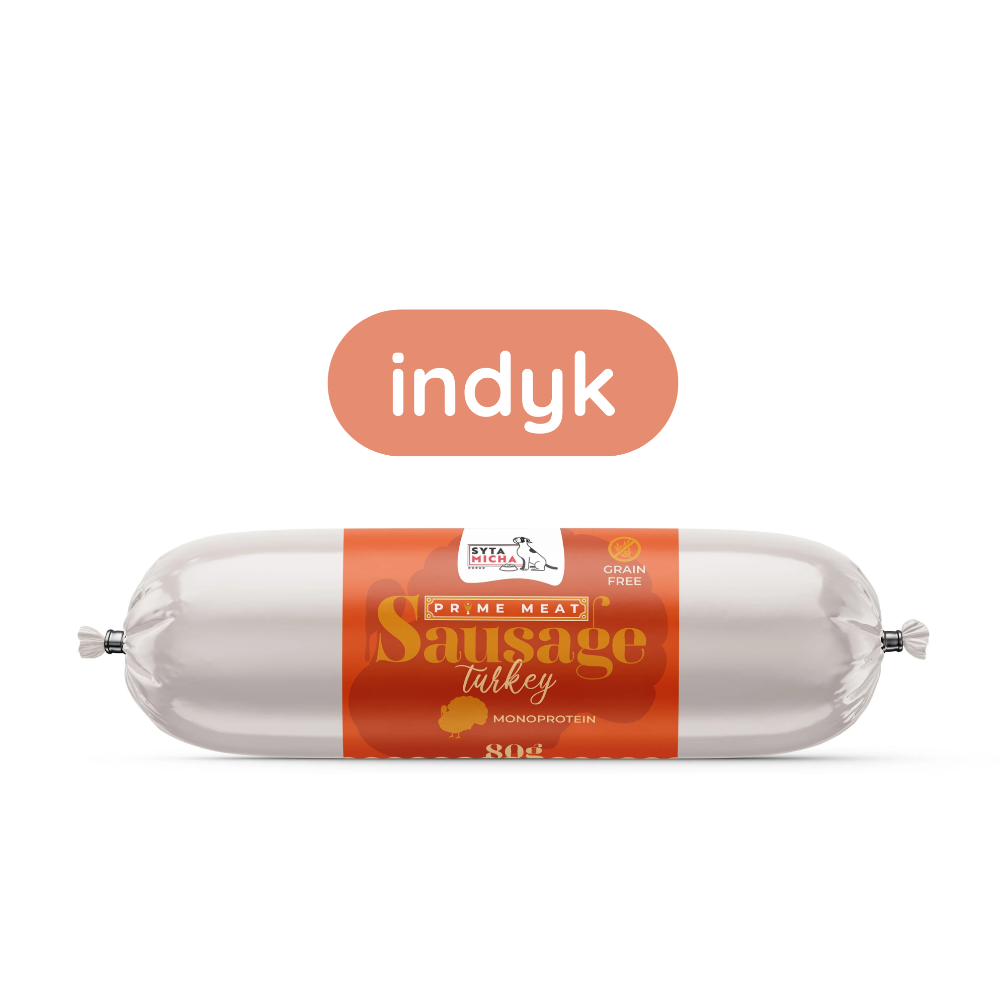 Syta Micha Prime Meat Sausage indyk 80 g