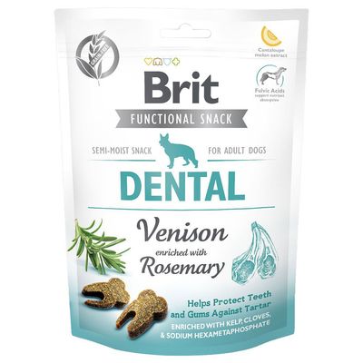 Brit Care Functional Dental Snack jeleń adult 150 g × 3